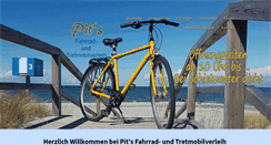 Desktop Screenshot of pits-fahrradverleih.de