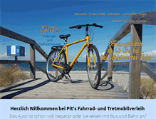 Tablet Screenshot of pits-fahrradverleih.de